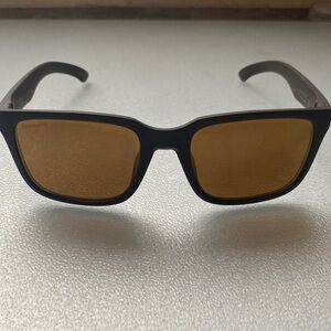 SMITH Black Frame Sunglasses with Brown/Amber Lenses